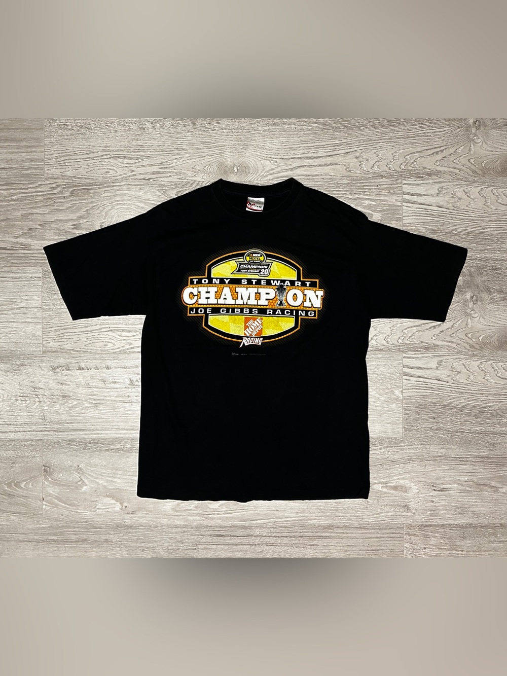 NASCAR Chase Authentics Tony Stewart Joe Gibbs Racing Black Graphic Tee